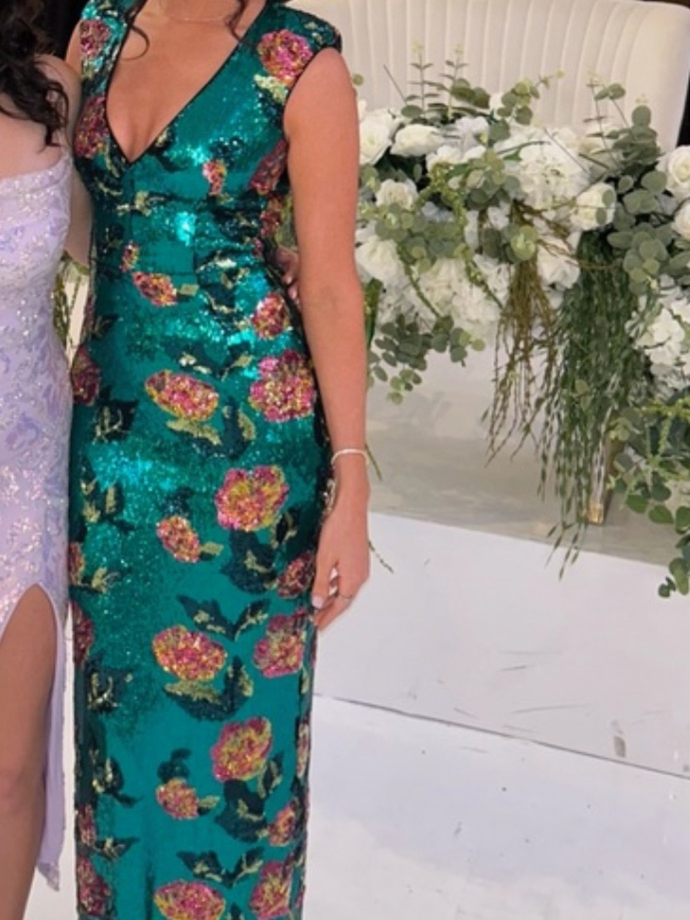 Elsi Floral Sequin Gown